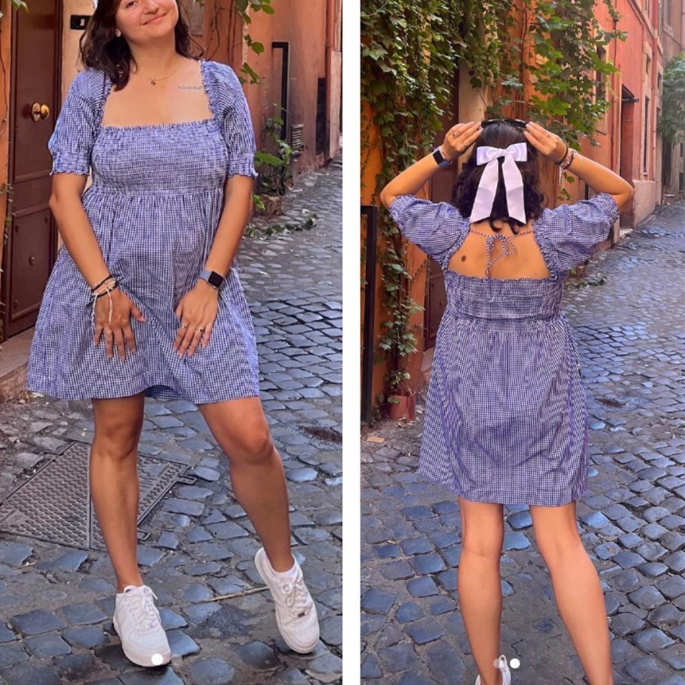 NEW Hill House Athena Nap Dress Navy Gingham Nantucket Limited Edition Rare